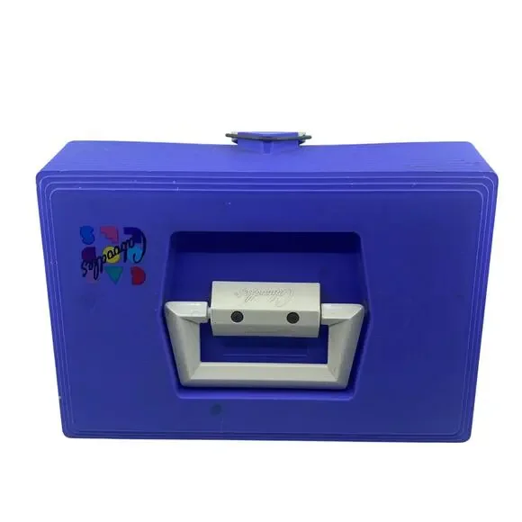 Caboodles Vintage 80s Nail Care Organizer Case - Large Purple W/ White Handle - Picture 6 of 8